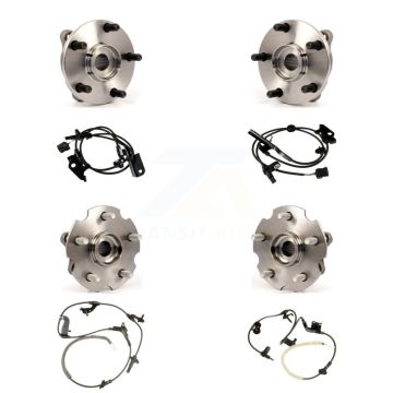 Front Rear Wheel Hub Bearing And ABS Sensor Kit (8Pc) For Toyota RAV4 with Harness K7S-102820