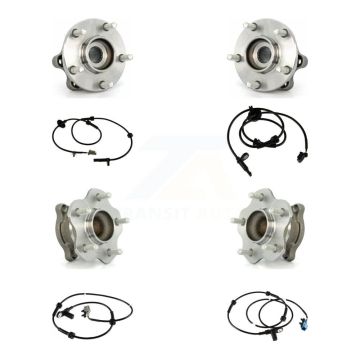 Front Rear Wheel Hub Bearing Sensor Kit (8Pc) For 2004 Nissan Quest 3.5L with 4-Wheel ABS K7S-102832