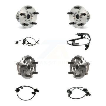 Front Rear Wheel Hub Bearing & Sensor Kit (8Pc) For 07-13 Acura MDX 3.7L with 4-Wheel ABS K7S-102845