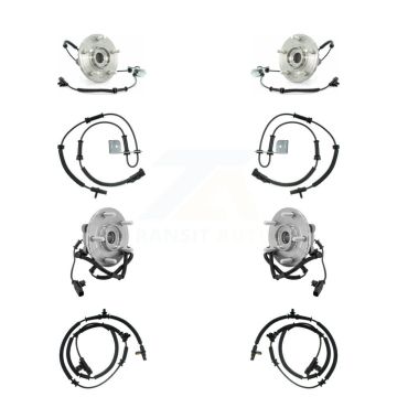 Front Rear Wheel Hub Bearing And Extra ABS Sensor Kit (8Pc) For Chrysler Town & Country K7S-102869