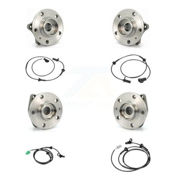 Front Rear Wheel Hub Bearing ABS Sensor Kit (8Pc) For Volvo S60 XC70 V70 S80 with Harness K7S-102874