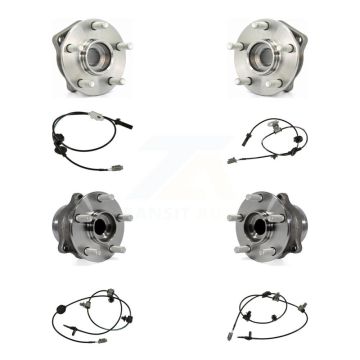 Front Rear Wheel Hub Bearing And ABS Sensor Kit (8Pc) For Subaru XV Crosstrek K7S-102878