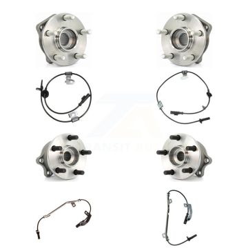 Front Rear Wheel Hub Bearing And ABS Sensor Kit (8Pc) For 2005-2006 Subaru Outback Legacy K7S-102880