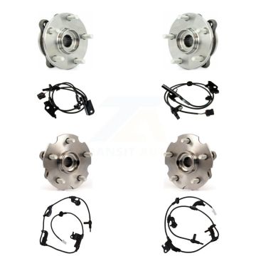 Front Rear Wheel Hub Bearing & Sensor Kit (8Pc) For Toyota RAV4 AWD with 2.5L 4-Wheel ABS K7S-102886