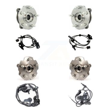Front Rear Wheel Hub Bearing And ABS Sensor Kit (8Pc) For Toyota RAV4 K7S-102887