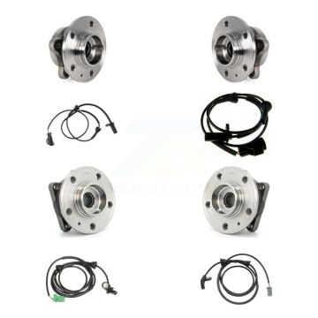 Front Rear Wheel Hub Bearing And ABS Sensor Kit (8Pc) For Volvo XC90 with Harness K7S-102890