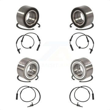 Front Rear Wheel Bearing And ABS Sensor Kit For BMW 335i xDrive K7S-102896