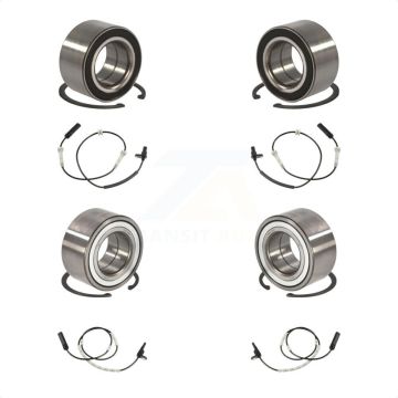Front Rear Wheel Bearing And ABS Sensor Kit For 2013 BMW 335i xDrive Coupe with 3.0L K7S-102897