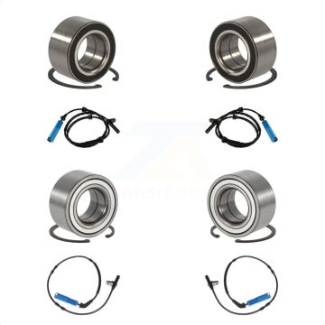 Front Rear Wheel Bearing And ABS Sensor Kit For BMW X3 with Harness K7S-102904