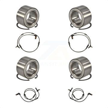 Front Rear Wheel Bearing & ABS Sensor Kit For 2011 Mercedes-Benz ML350 ML550 with Harness K7S-102908