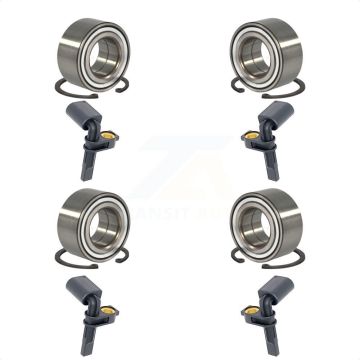 Front Rear Wheel Bearing & Sensor Kit For Porsche Cayenne 3.6L/4.8L/3.0L with 4-Wheel ABS K7S-102909