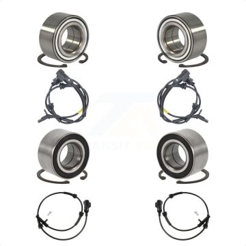 Front Rear Wheel Bearing & Sensor Kit For 2013-2014 Land Rover Range Evoque with Harness K7S-102911