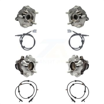 Front Rear Wheel Hub Bearing And ABS Sensor Kit For Nissan Rogue K7S-102917