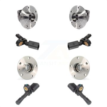 Front Rear Wheel Hub Bearing And ABS Sensor Kit For 2015-2016 Volkswagen GTI K7S-102923