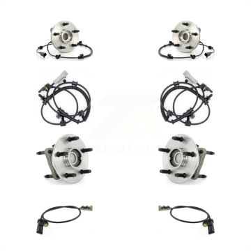 Front Rear Wheel Hub Bearing And Extra ABS Sensor Kit For Jeep Grand Cherokee Commander K7S-102924