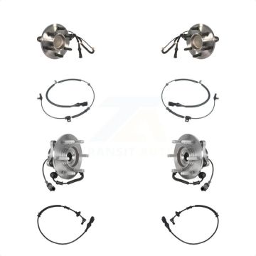 Front Rear Wheel Hub Bearing Extra Sensor Kit For 2010 Ford Expedition Lincoln Navigator K7S-102936