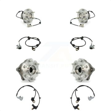 Front Rear Wheel Hub Bearing And Extra ABS Sensor Kit For Nissan Pathfinder with Harness K7S-102947