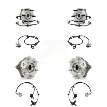 Front Rear Wheel Hub Bearing And Extra ABS Sensor Kit For Nissan Pathfinder with Harness K7S-102948
