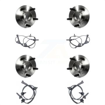 Front Rear Wheel Hub Bearing And ABS Sensor Kit For Cadillac CTS with Harness K7S-102949