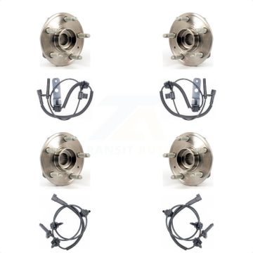Front Rear Wheel Hub Bearing And ABS Sensor Kit For Cadillac CTS with Harness K7S-102951