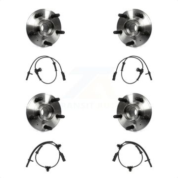 Front Rear Wheel Hub Bearing & ABS Sensor Kit For 2012-2015 Chevrolet Camaro with Harness K7S-102967