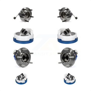 Front Rear Wheel Hub Bearing And Extra ABS Sensor Kit For Chevrolet Corvette Cadillac XLR K7S-102975