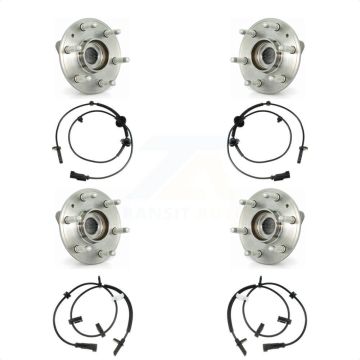 Front Rear Wheel Hub Bearing & Sensor Kit For GMC Acadia Buick Enclave Chevrolet Traverse K7S-102976
