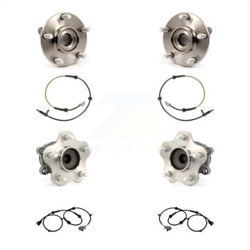 Front Rear Wheel Hub Bearing And ABS Sensor Kit For Nissan Rogue Select with Harness K7S-102979