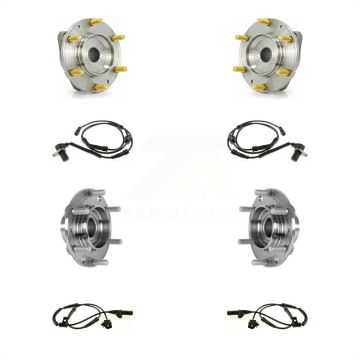 Front Rear Wheel Hub Bearing & Sensor Kit For 2006 Kia Sedona To 11 01 2005 with Harness K7S-102981