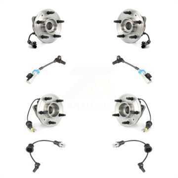 Front Rear Wheel Hub Bearing & Extra Sensor Kit For Chevrolet Equinox Pontiac Torrent Vue K7S-102982