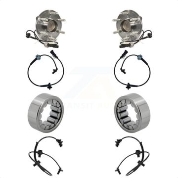Front Rear Wheel Bearing Extra ABS Sensor Kit For GMC Chevrolet Sierra 1500 Silverado LD K7S-103146