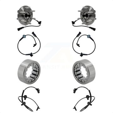 Front Rear Wheel Bearing Extra ABS Sensor Kit For GMC Chevrolet Sierra 1500 Silverado LD K7S-103147