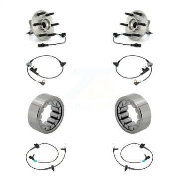 Front Rear Wheel Bearing & Extra Sensor Kit For Chevrolet Avalanche Cadillac Escalade GMC K7S-103152