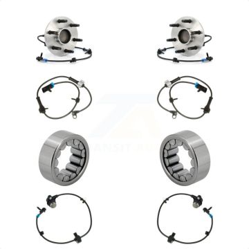 Front Rear Wheel Bearing Extra Sensor Kit For 2008-2012 Chevrolet Express 1500 GMC Savana K7S-103156