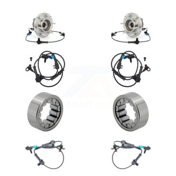 Front Rear Wheel Bearing And Extra ABS Sensor Kit For Hummer H3 with Harness K7S-103159