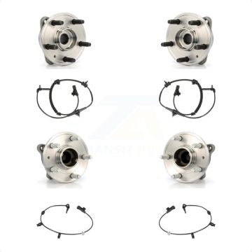 Front Rear Wheel Hub Bearing & Sensor Kit For Chevrolet Cruze 1.8L/1.4L with 4-Wheel ABS K7S-103256