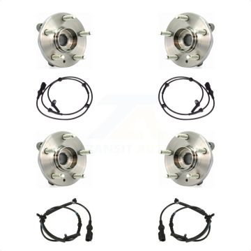 Front Rear Wheel Hub Bearing And ABS Sensor Kit For Ford Taurus Flex Lincoln MKS K7S-103273