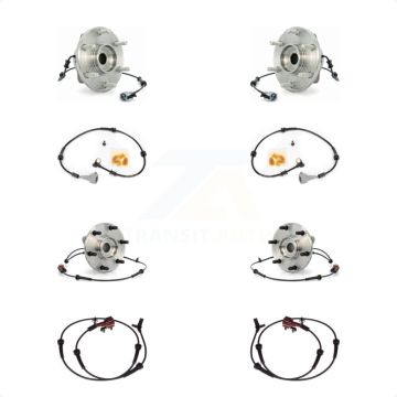 Front Rear Wheel Hub Bearing Extra ABS Sensor Kit For INFINITI QX56 5.6L with 4-Wheel K7S-103274
