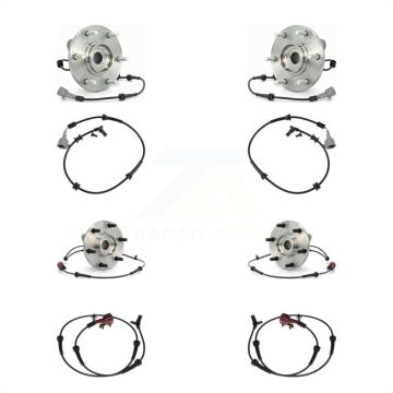 Front Rear Wheel Hub Bearing And Extra ABS Sensor Kit For Nissan Armada INFINITI QX56 K7S-103275