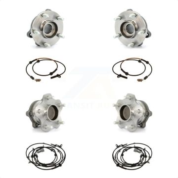Front Rear Wheel Hub Bearing Sensor Kit For 2007-2008 Nissan Altima 3.5L with 4-Wheel ABS K7S-103280