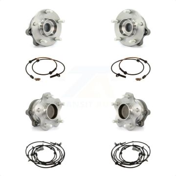 Front Rear Wheel Hub Bearing And ABS Sensor Kit For Nissan Altima 2.5L with 4-Wheel K7S-103281