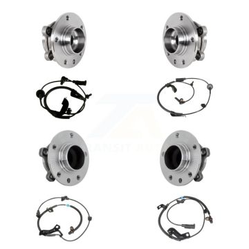 Front Rear Wheel Hub Bearing And ABS Sensor Kit (8Pc) For Jeep Compass K7S-103284