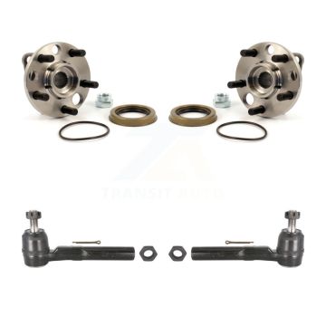 Front Wheel Bearing And Tie Rod End Kit For 1995-2005 Chevrolet Cavalier Pontiac Sunfire K7T-100167