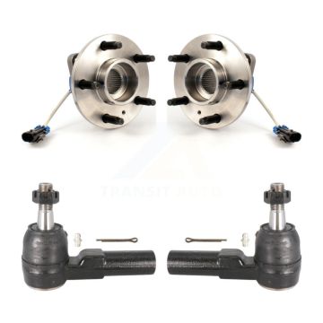 Front Wheel Bearing & Tie Rod End Kit For Buick Lucerne Cadillac LeSabre DTS DeVille Park K7T-100174