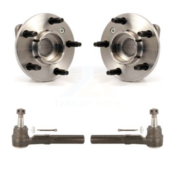 Front Wheel Bearing & Tie Rod End Kit For Buick Rendezvous Chevrolet Malibu Pontiac Aztek K7T-100190