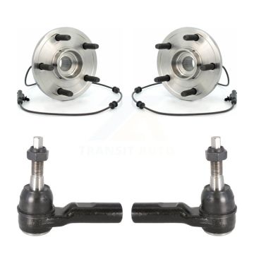 Front Wheel Bearing Tie Rod End Kit For 04-05 Dodge Durango With 16mm Diameter Thread K7T-100199