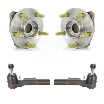 Front Wheel Bearing And Tie Rod End Kit For Chevrolet Malibu Pontiac G6 Non-ABS K7T-100203