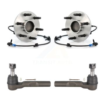 Front Wheel Bearing & Tie Rod End Kit For 2003-2014 Chevrolet Express 1500 GMC Savana RWD K7T-100272