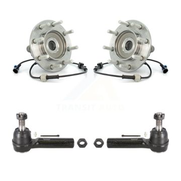 Front Wheel Bearing & Tie Rod End Kit For Chevrolet GMC Sierra 3500 Silverado Classic RWD K7T-100287