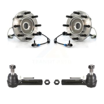 Front Wheel Bearing & Tie Rod End Kit For Chevrolet GMC Sierra 3500 Silverado Classic 4WD K7T-100288